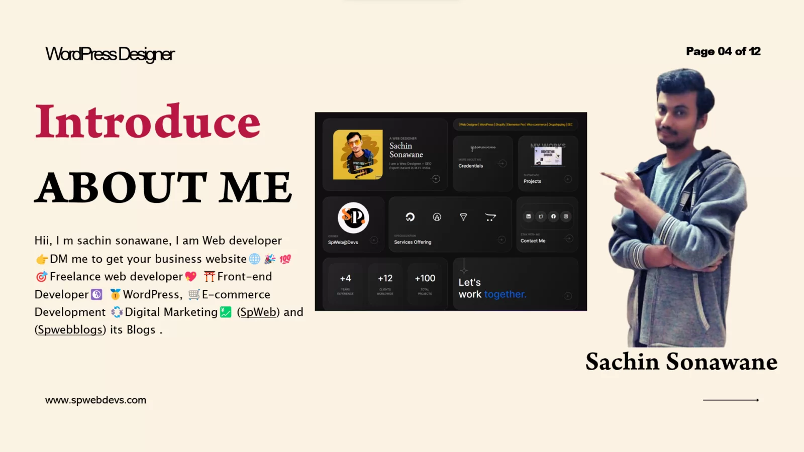Sachin Sonawanes Professional Experience, visit the following links